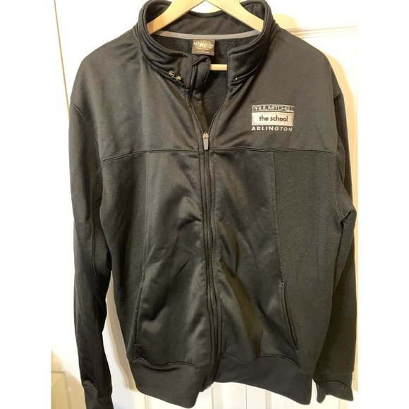 Paul Mitchell Jacket Black The School Arlington Windbreaker Athletic Wear ITC - Picture 4 of 7